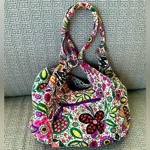 Vera Bradley VIVA LA VERA Hobo Shoulder Bag Purse -  Magnet Close Boho Chic